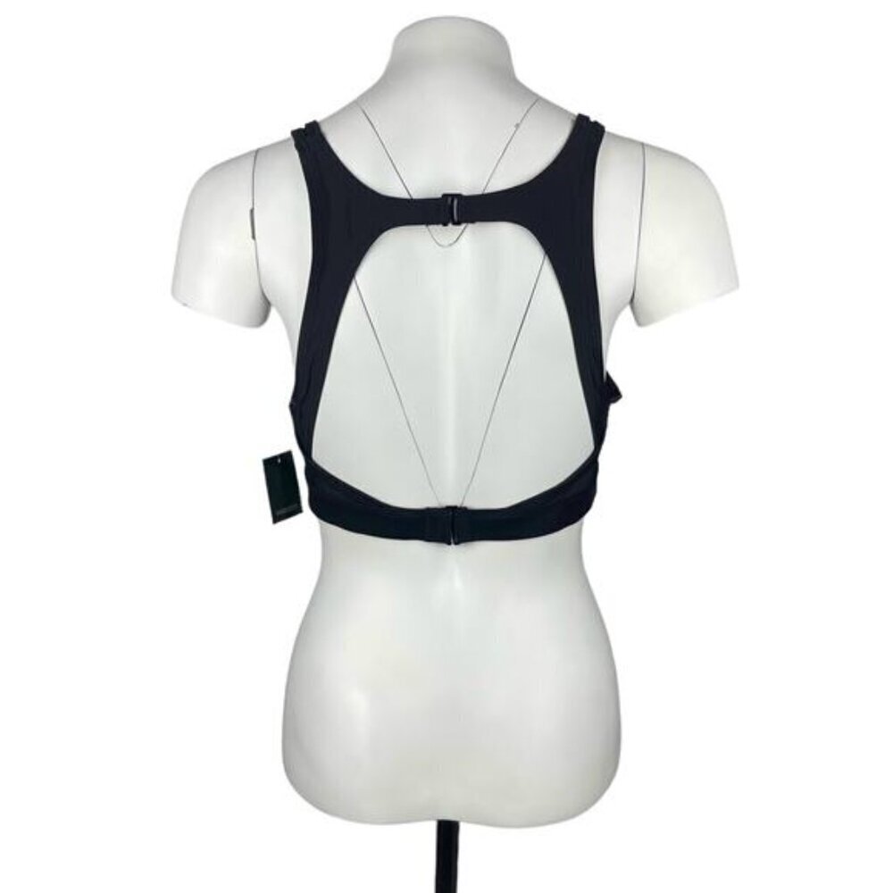 NWT ROOTS Women's Mesh Swim Top Sz 18 Black - Picture 2 of 4